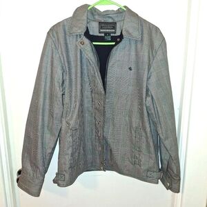 Lauren Ralph Lauren Women's Houndstooth zip front jacket. Size medium